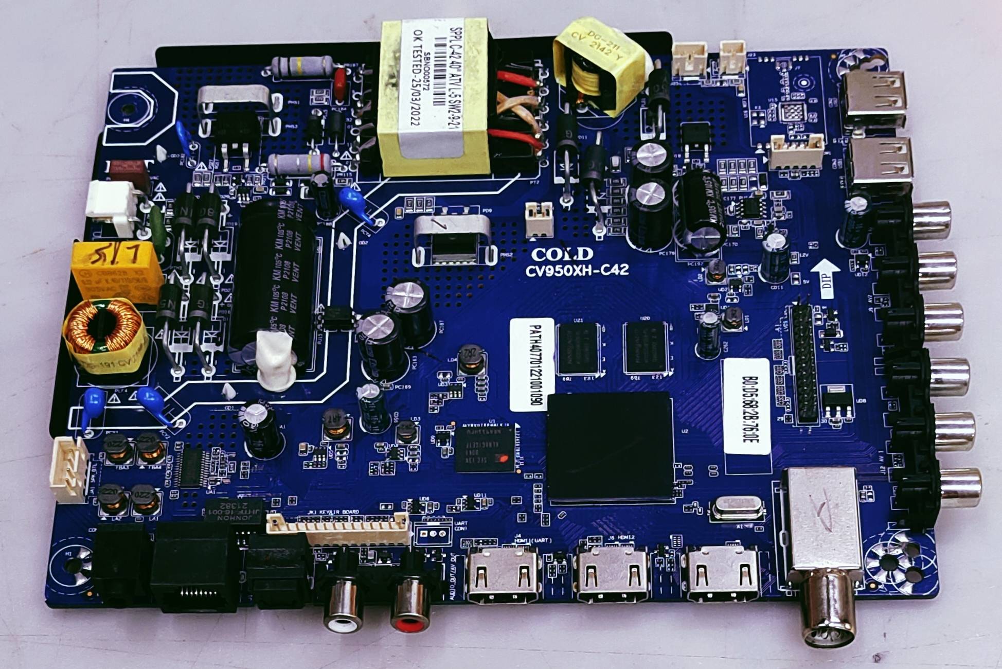 KODAK 43" FHD ANDROID MOTHER BOARD NUMBER CV950XH-C42 image 5