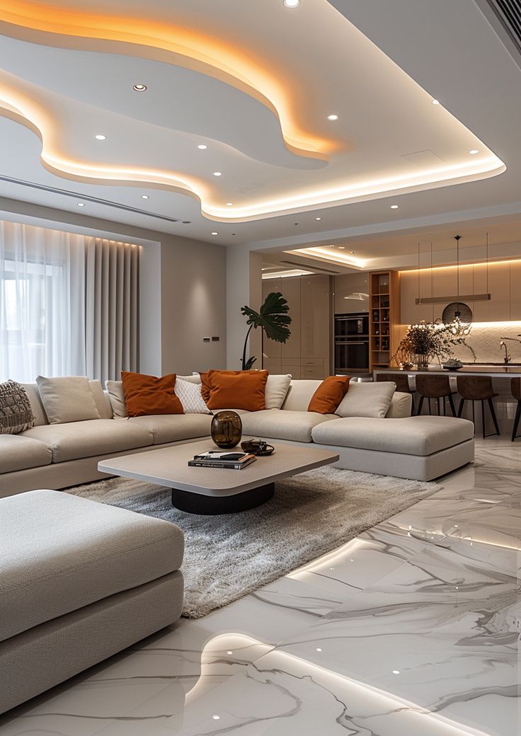 Gypsum Ceiling with LED Design image 4