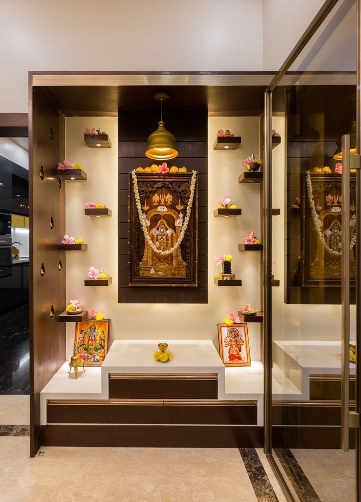Modern Pooja Room Designs Chennai image 2