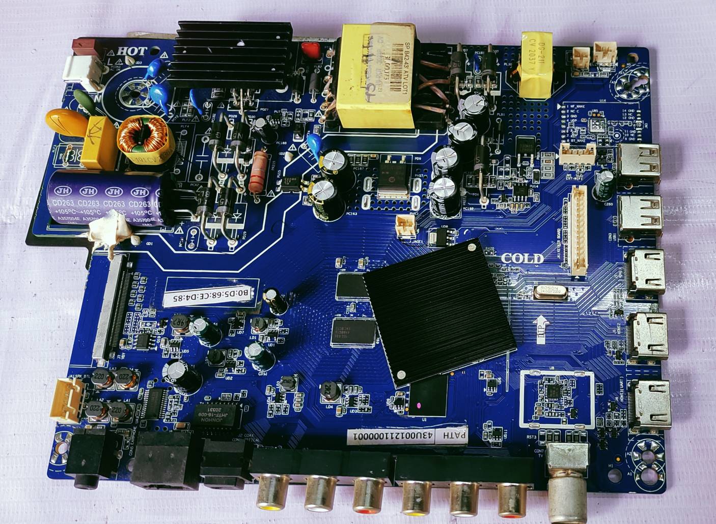 KODAK 4K 43UHDX7XPRO Android Mother Board, Led Board, Main Board, #wb40 image 2