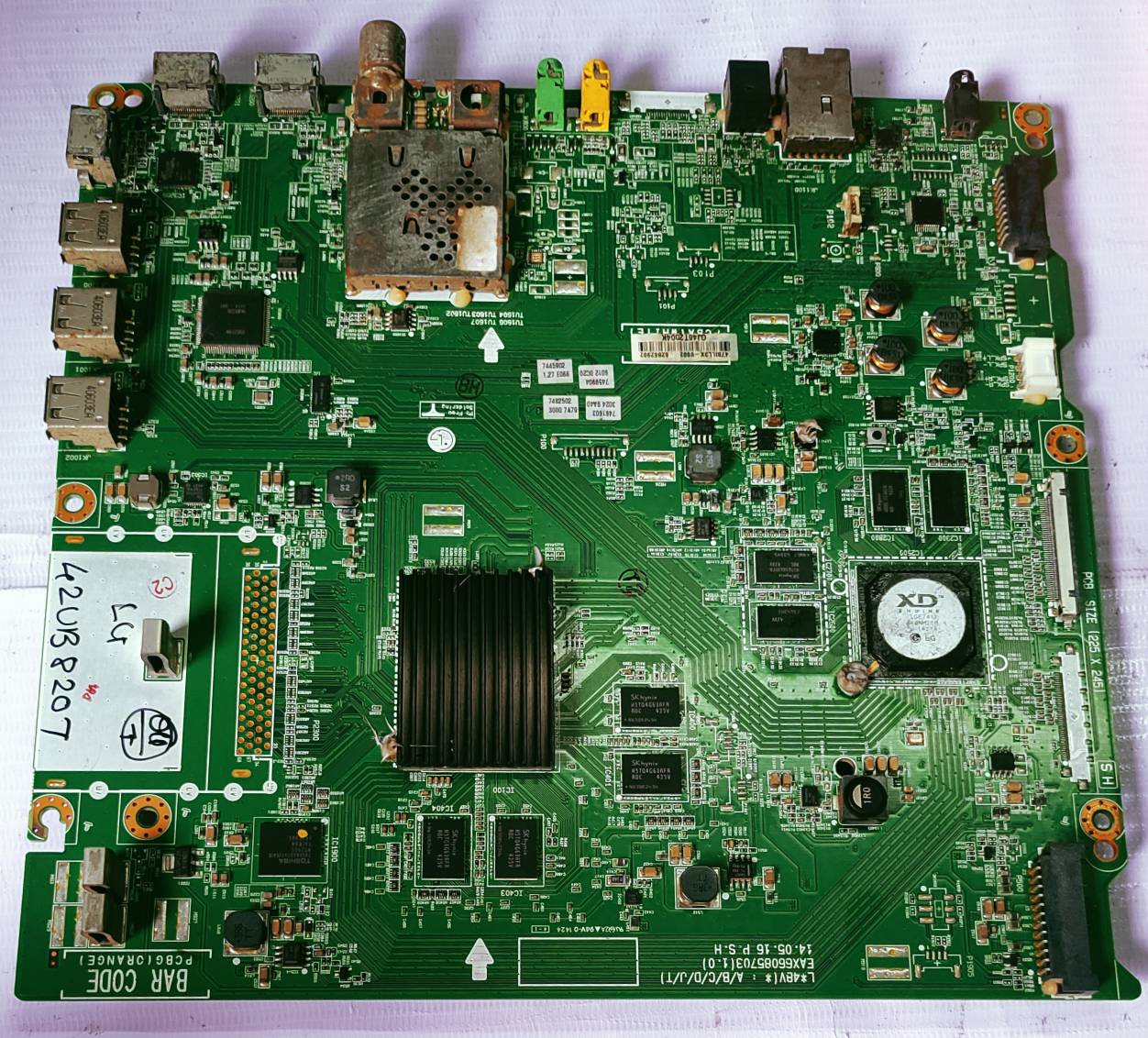 LG 4K 42UB820T ANDROID MOTHER BOARD, LED BOARD, MAIN BOARD #wb38 image 5