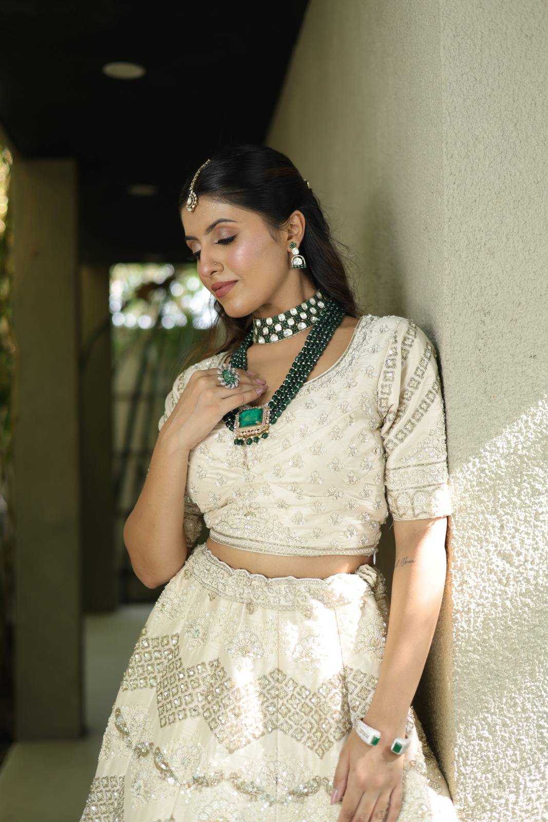 Ivory Bridal Lehenga image 2