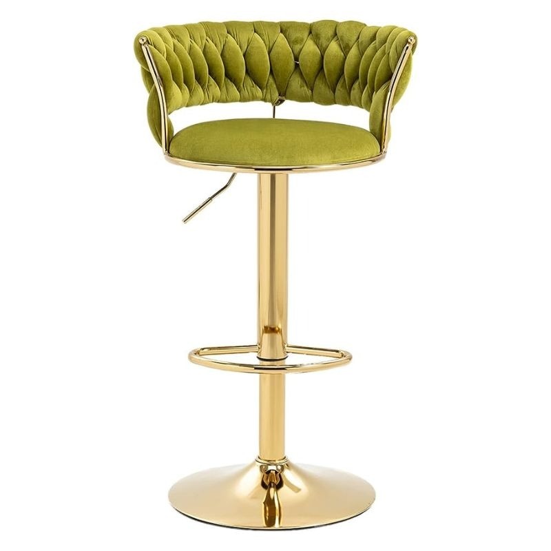 Adjustable Golden Height Bar Stool image 3