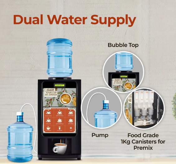 ATLANTIS SELECT Hot Beverage Dispensing Machine With 7 Options Hot Beverage | Dedicated Hot Water
image 2