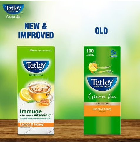 Tetley Lemon & Honey Green Tea – 100 Bags Pack image 2