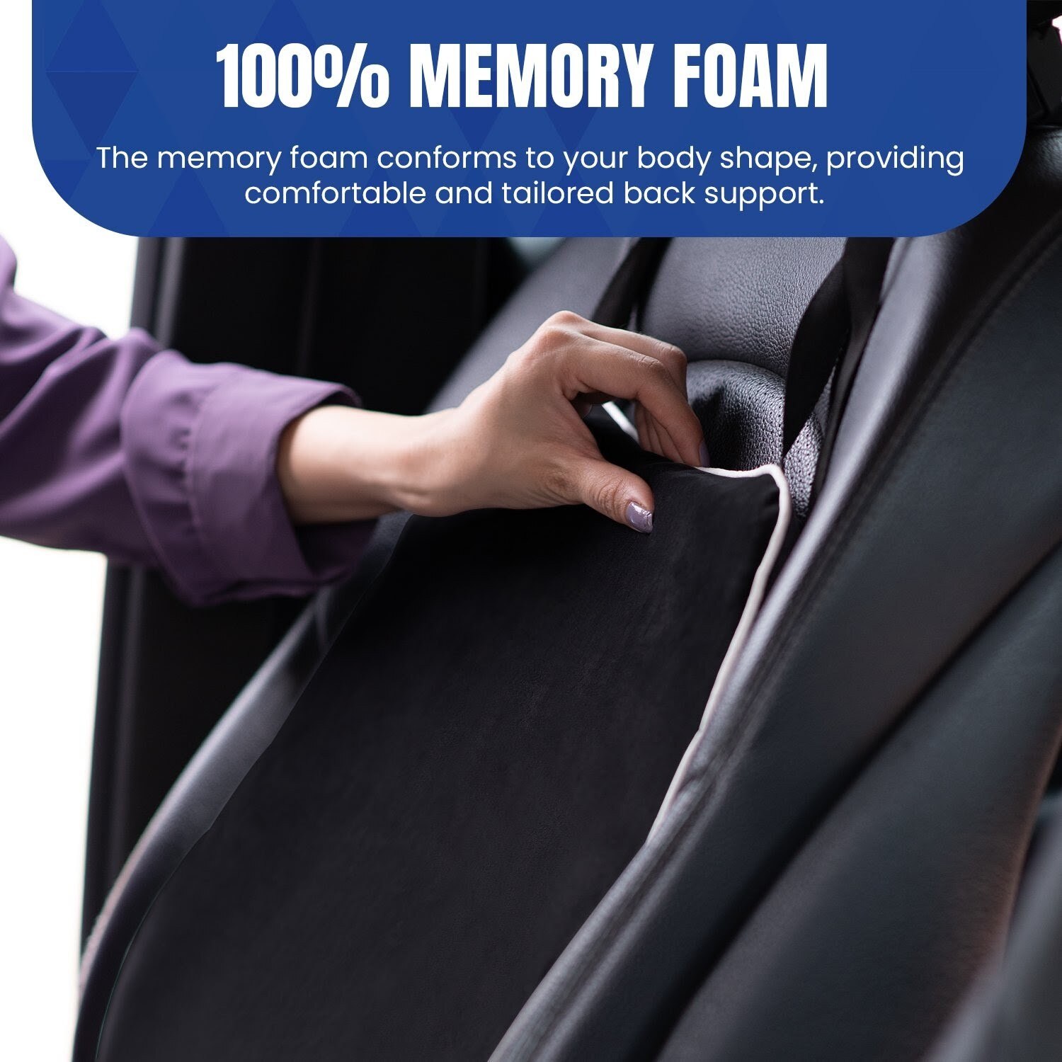 Car Backrest Pillow For Lumbar Support and Back Pain Relief While Driving image 3