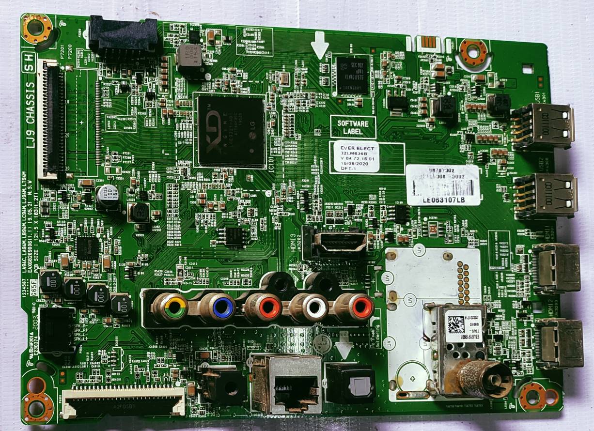 LG 32LM636B Android Mother Board, Main Mother Board, Led Board #wb41 image 4