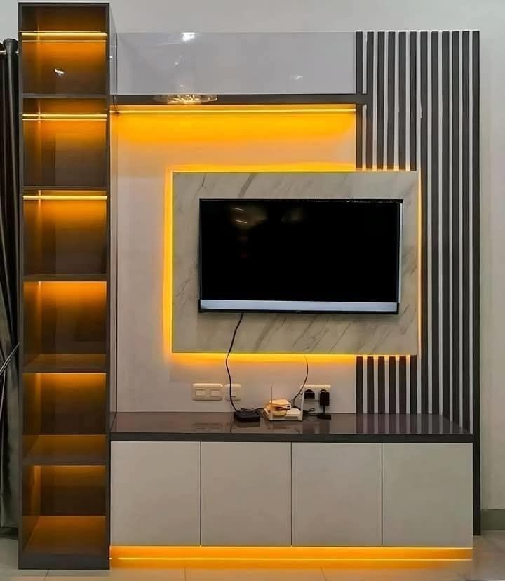 TV Unit Wall Panel Installation in Chennai image 4