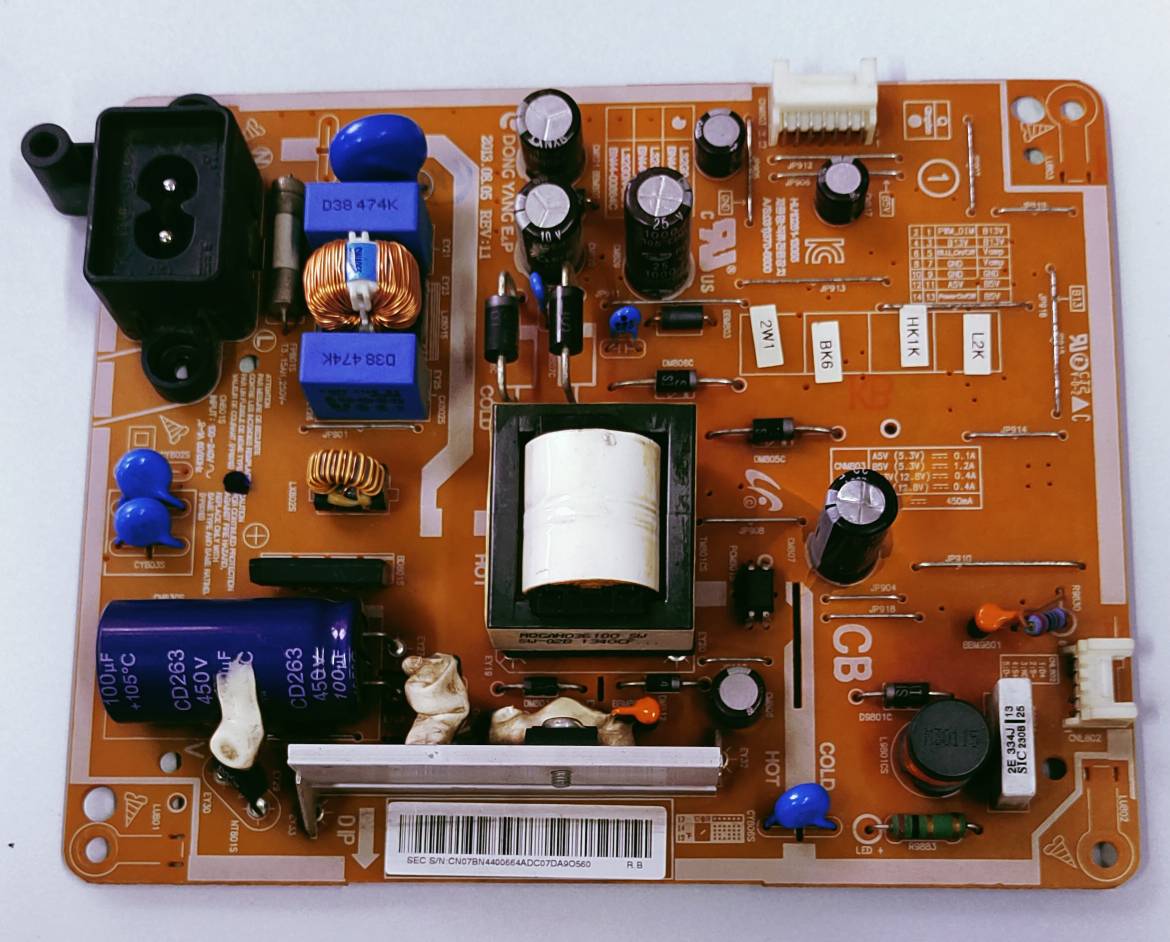 SAMSUNG LED TV UA32EH4003R Power Supply Board, SAMSUNG LED TV UA32EH4003R Smps Board, SAMSUNG LED TV UA32EH4003R Power Supply PCB Board, #wb49 image 4