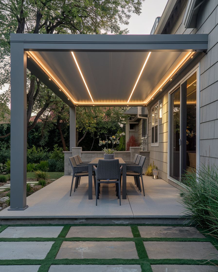 Smart Pergola Systems with Automatic Louvers Chennai image 3