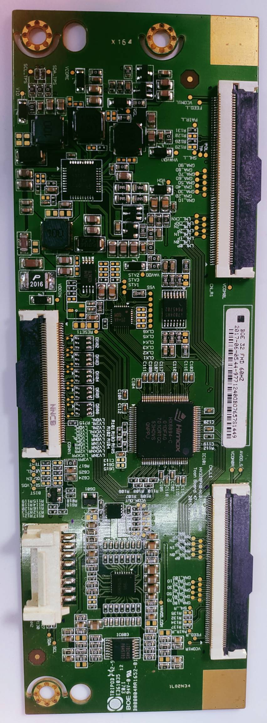 SAMSUNG UA32K5300 FHD TCON PART NUMBER.HV320FHB-N10/HV480FH2-600 image 2