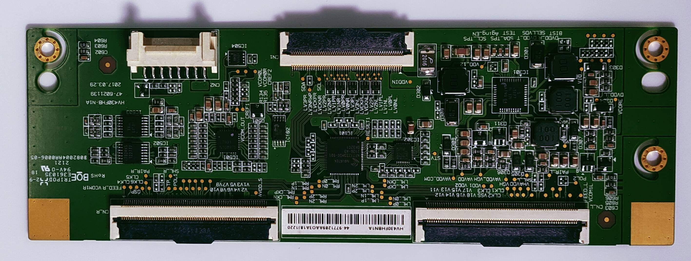 SAMSUNG  UA43T770AUEXXL LED TV TCON PART NUMBER.
HV430FHBN1A   image 4