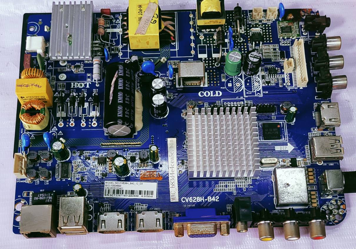 Universal Led 43 Inch Smart CV628H-B42 Mother Board #wb39 image 4