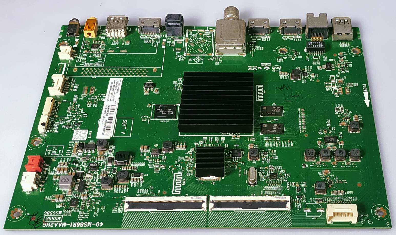 TCL 4k Andirod Led Tv Model No.55PU65US Mother board,  image 4