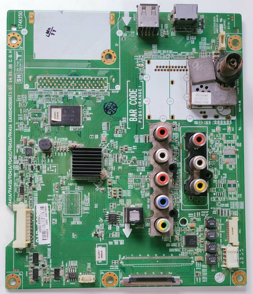 LG 50PB560B-TA Plasma TV Motherboard, Main Board, Main PCB image 5