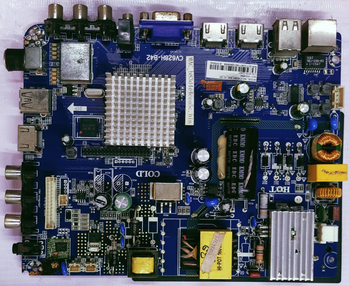 Universal Led 43 Inch Smart CV628H-B42 Mother Board #wb39 image 3
