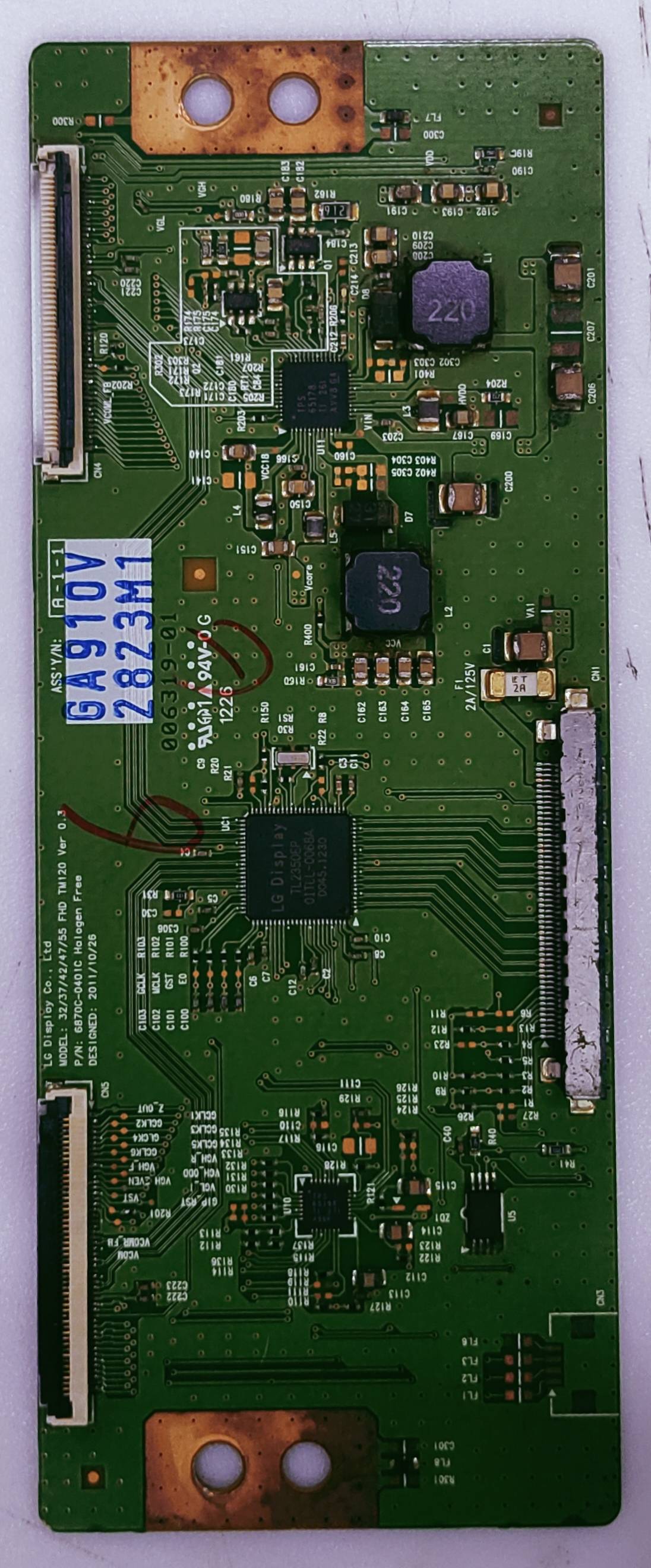LG TVON 32/37/42/47/55/ FHD TM120 VER 0.3 LED TV  PART NO. 6870C-0401C HA L OGEN FREE image 4