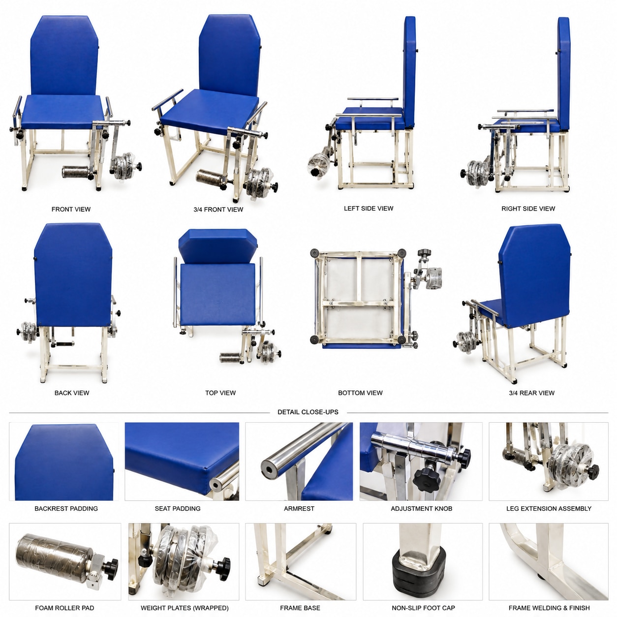 Quadriceps Chair | Quadriceps Exercise Machine for Physiotherapy & Knee Rehabilitation image 2
