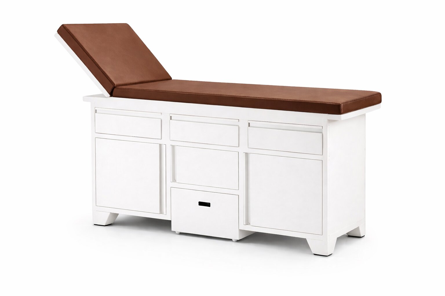 Deluxe Hospital Examination Table with Storage Cabinet – Mild Steel Examination Couch image 2