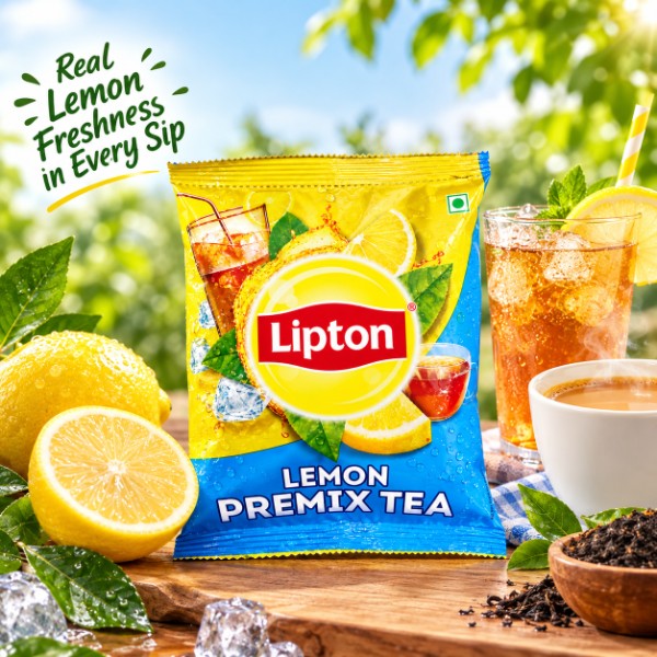 Lipton Lemon Ice Tea Premix Lemon Iced Tea Pouch (500 g) image 2