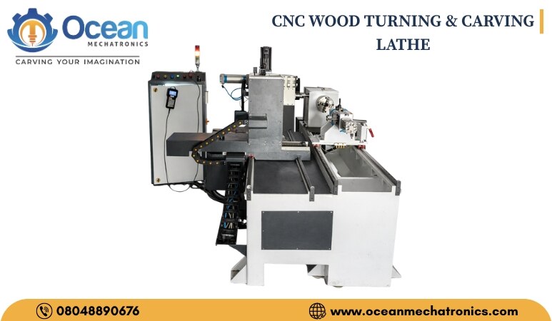 CNC WOOD TURNING & CARVING LATHE image 2