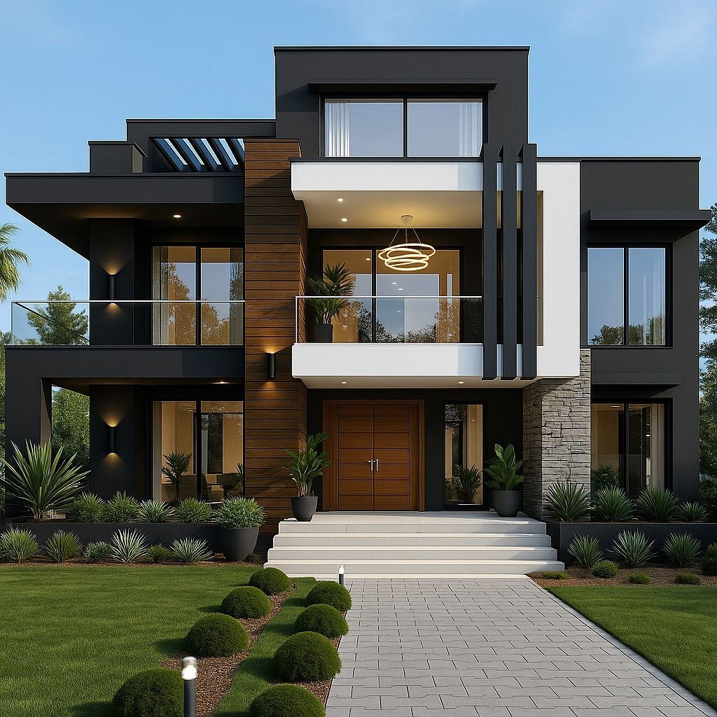 Best Exterior Design Service for Modern House Elevation image 3