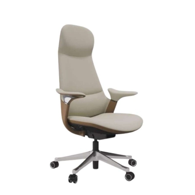 Swan Executive Office Chair | Ergonomic High Back PU Leatheritte Office Chair for Long Sitting image 2