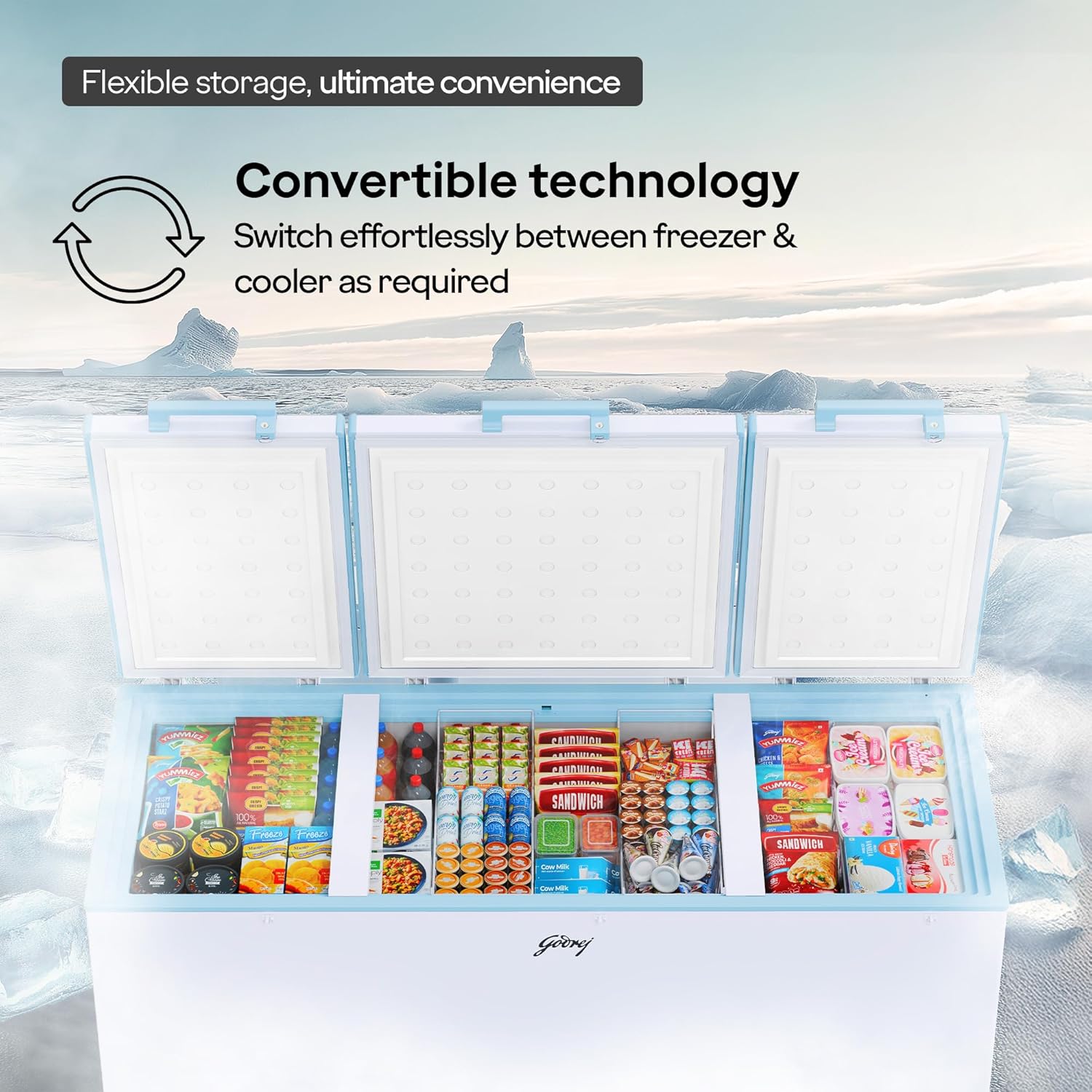 Godrej Deep Freezer Hard Top 630D 3HCGP image 3