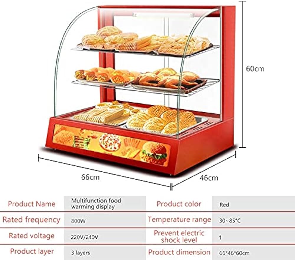 Commercial Warm Display Showcase | Stainless Steel Heated Food Display Counter | VTSE image 4