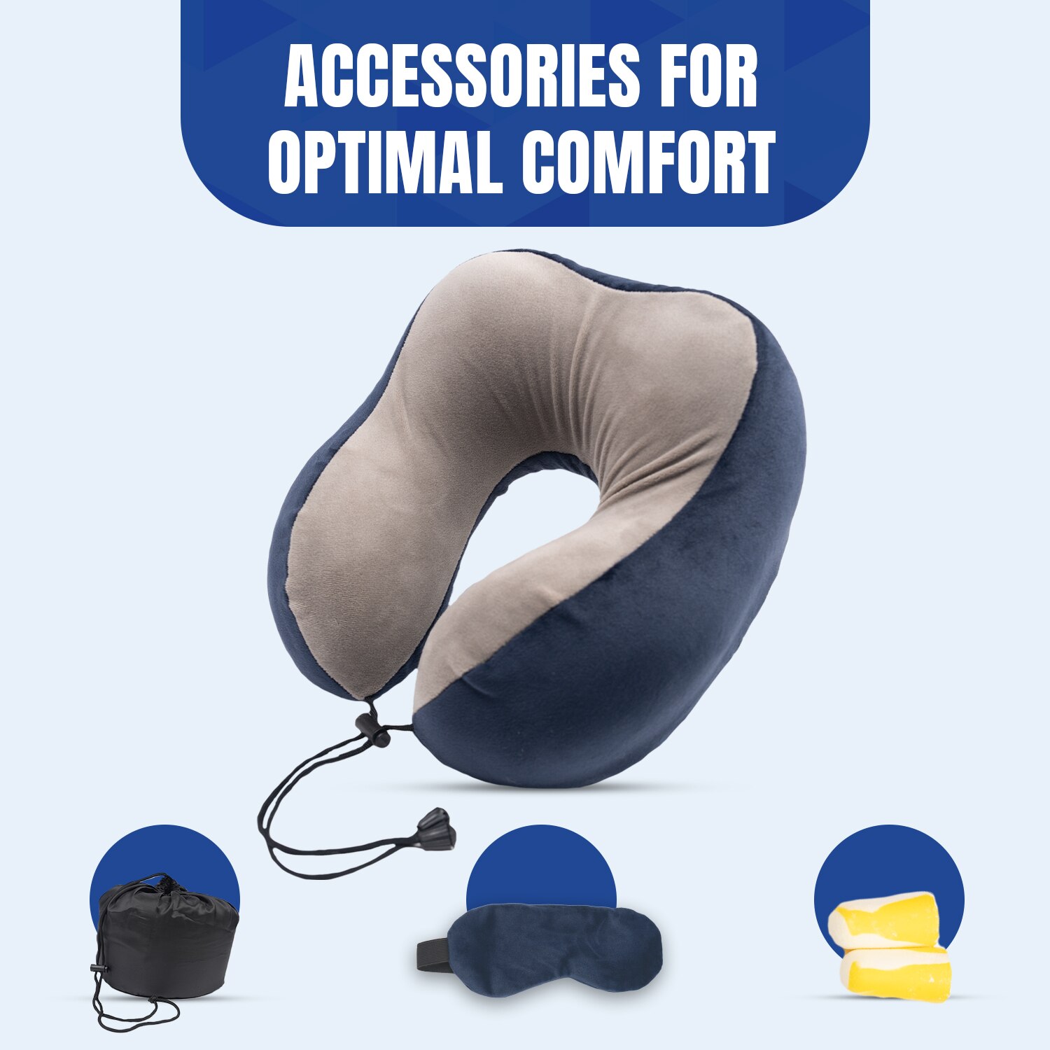 Pillow Tree Memory Foam ContourTravel Neck Pillow – Ergonomic Comfort for Every Journey image 4