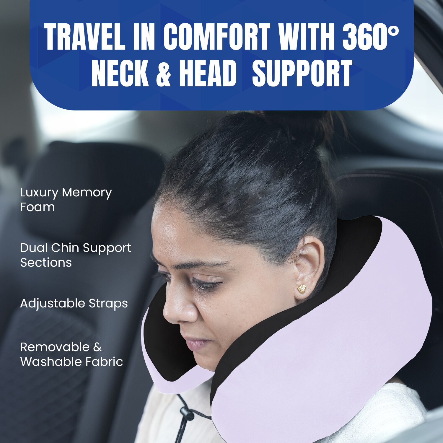 Pillow Tree Memory Foam ContourTravel Neck Pillow – Ergonomic Comfort for Every Journey image 3