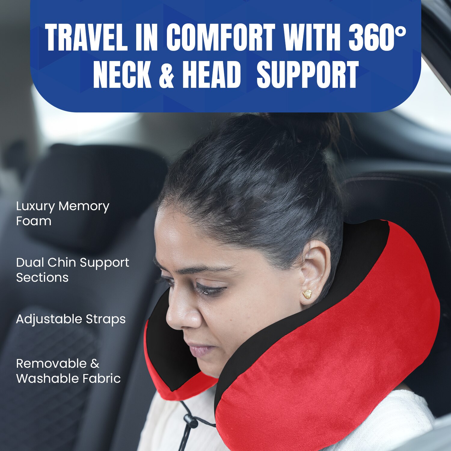 Pillow Tree Memory Foam Travel Neck Pillow – Ergonomic Comfort for Every Journey image 2
