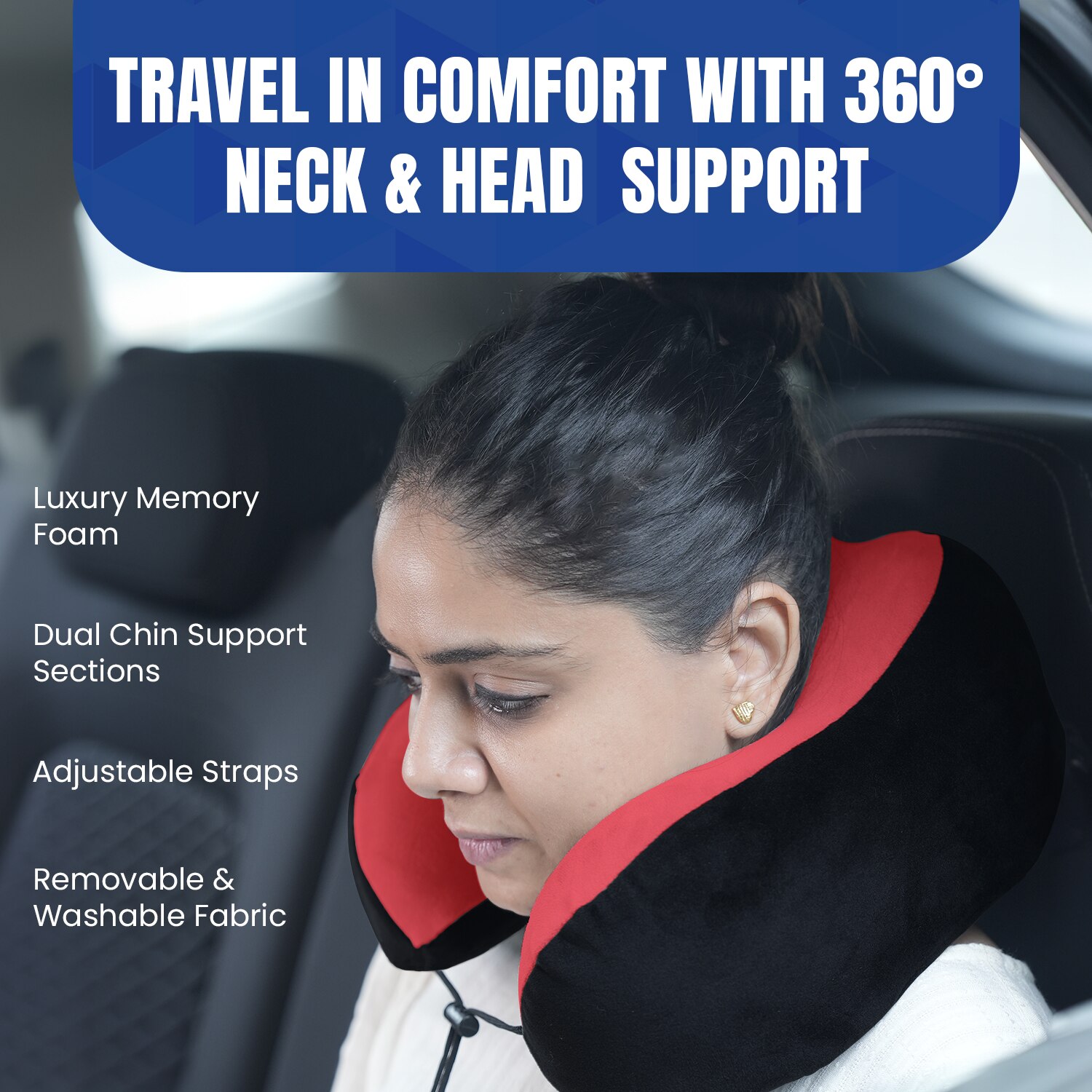 Pillow Tree Memory Foam Travel Neck Pillow – Ergonomic Comfort for Every Journey image 3