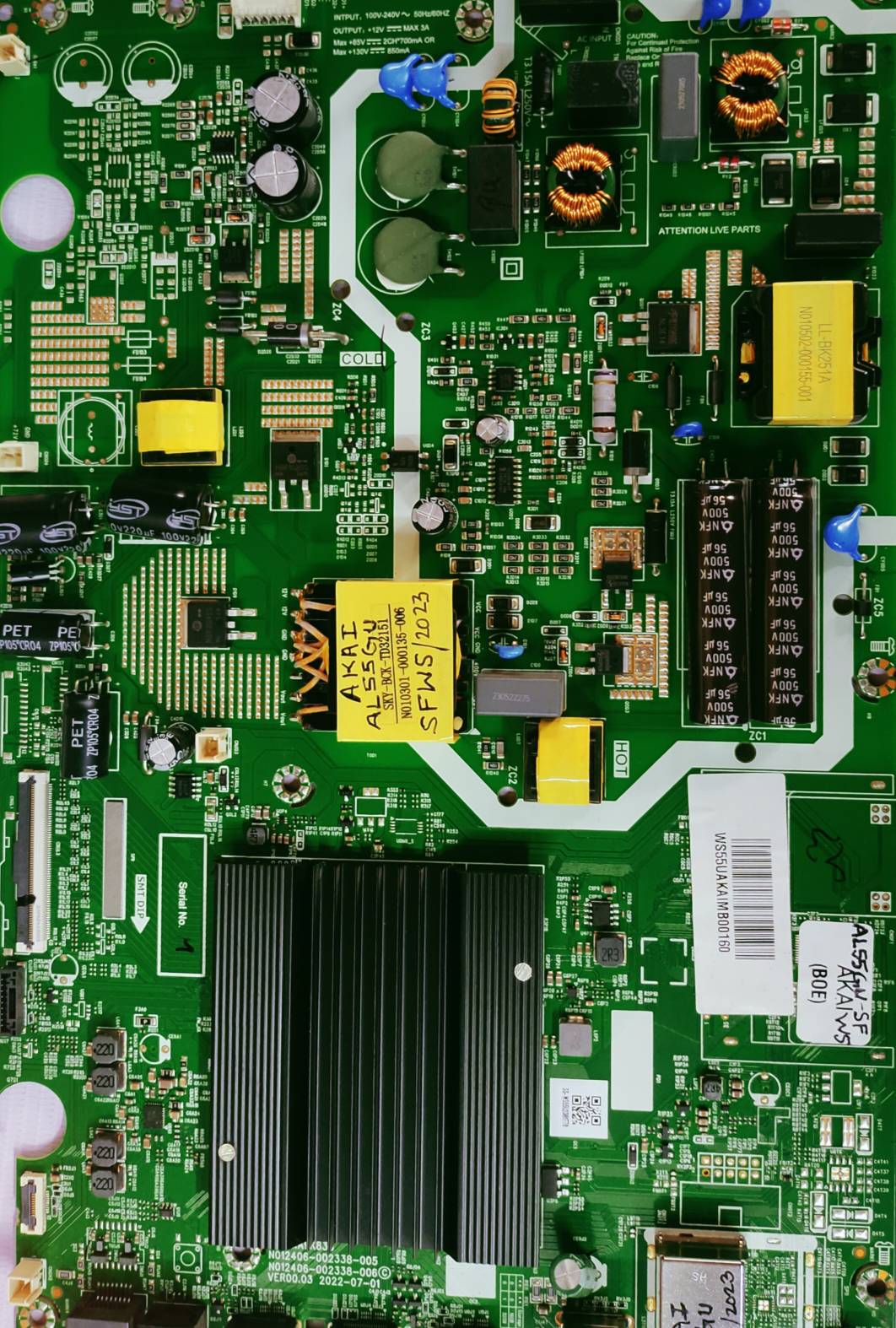AKAI 4K Android Main Board, Mother Board #wb22 image 3