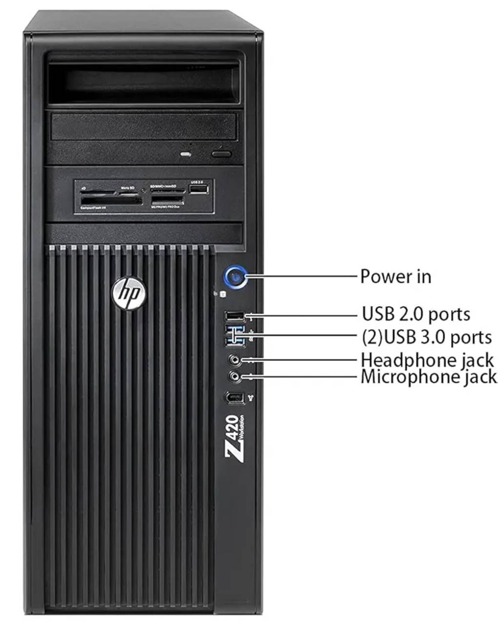 HP Z420 Tower Workstation | Intel Xeon E5-1650 3.2GHz | 32GB DDR3 ECC RAM | 256GB SSD | 2GB GT730 DDR5 Graphics | Liquid Cooled CPU | AutoCAD, Designing, Video Editing, 1 Year Warranty (Renewed) image 7