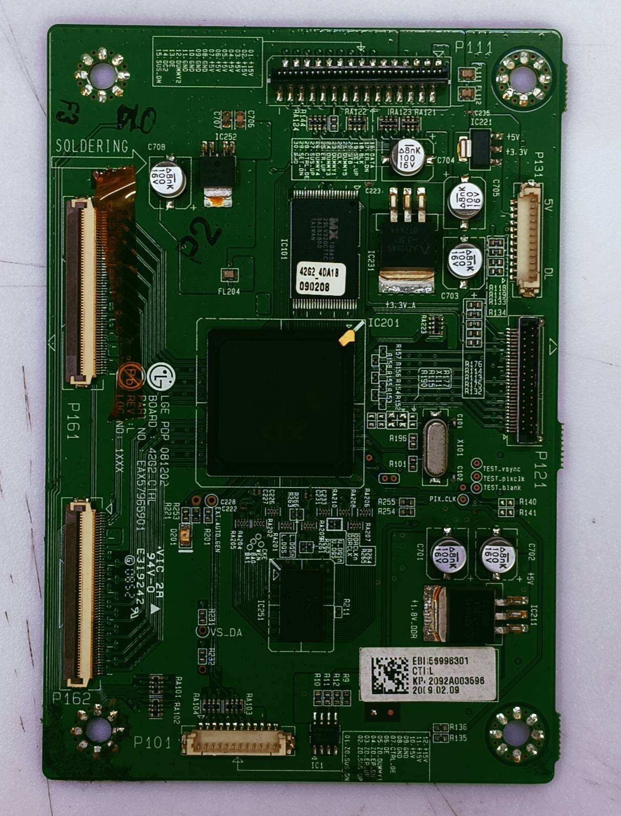 LG Plazma 42PQ60R Logic Barod Part No. EBI 56998301 Ctrl  image 4