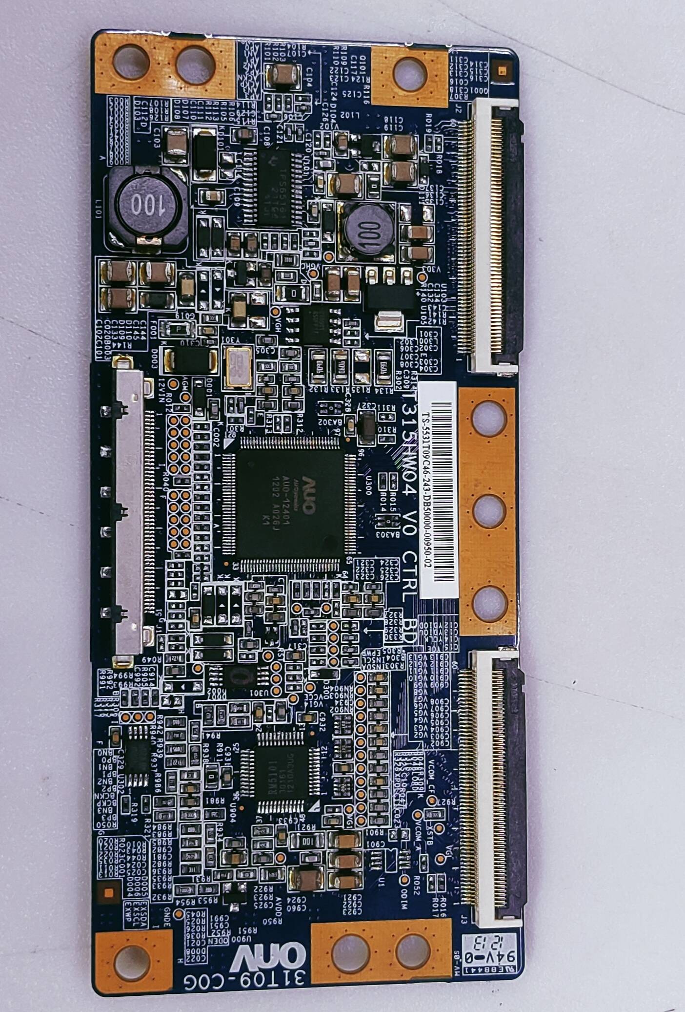 AUO T315HW04 V0 CTRL BD PART NO. T315HW04 VO CTRL BD (TS-5531T09C46 image 2