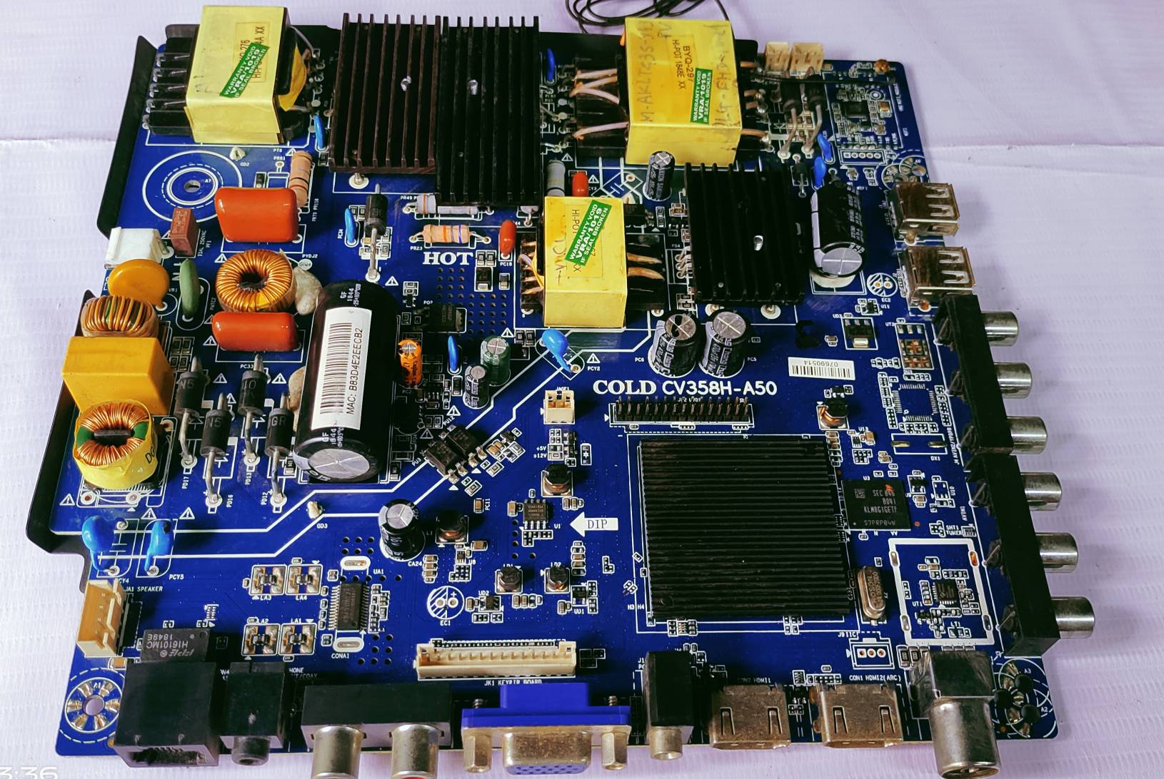UNIVERSAL LED CV358H-A50 SMART MOTHER BOARD #WB 36 image 3