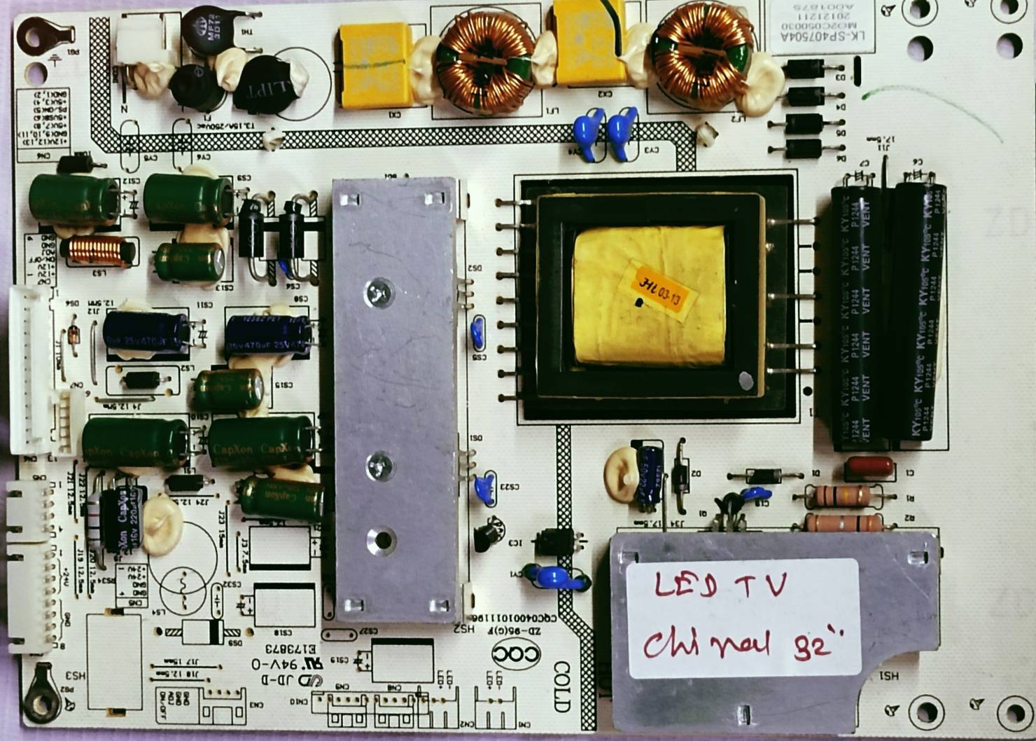 INVERSOL 32" LED BOARD,POWER SUPPLY BOARD#Wb31 image 2