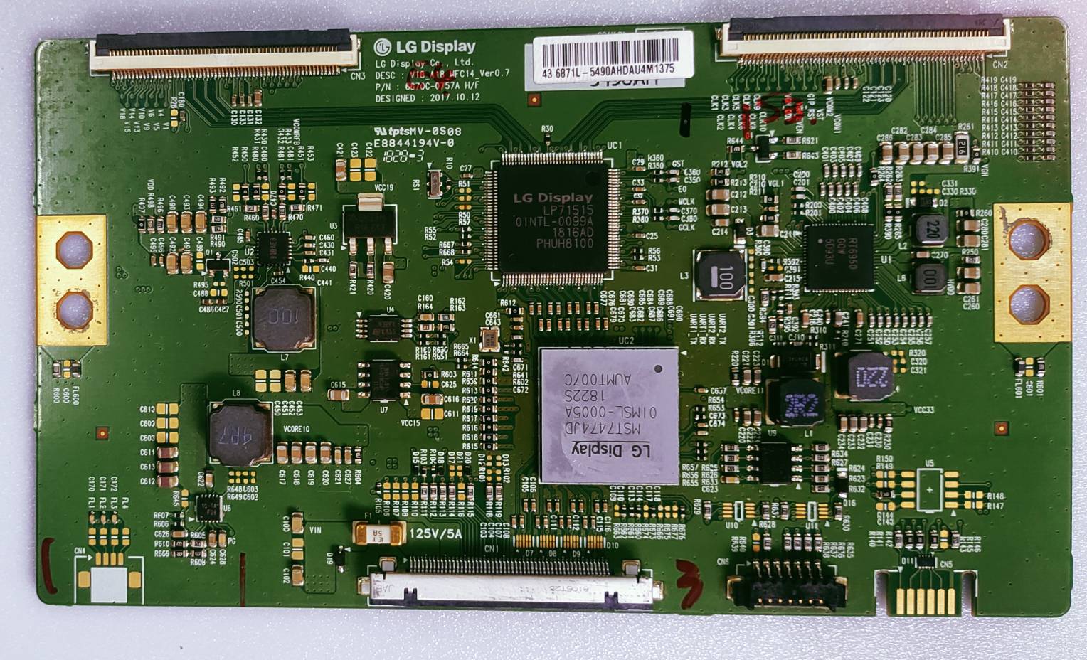 PANASONIC TH-43FX650D LED TV 4K TCON V18_A18_MFC14_Ver0.7 P/N 6870C-0757A image 6