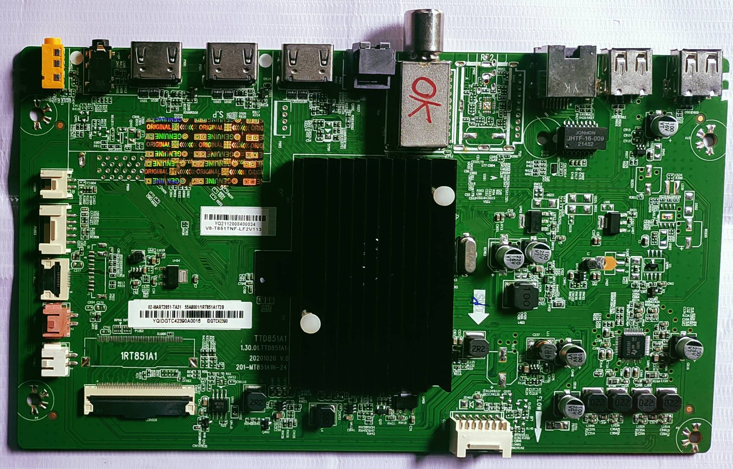 NOKIA 4K 55TAUHDN Android Mother Board, Led Mother Board, #wb33 image 2