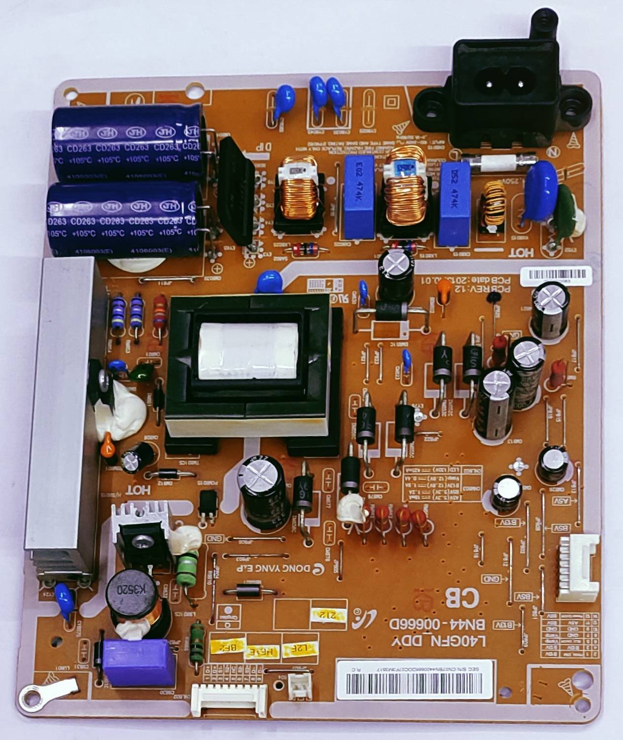 SAMSUNG POWER SUPPLY BOARD MODEL NUMBER.UA40EH500RXZN / UA39EH5003RLXL image 5