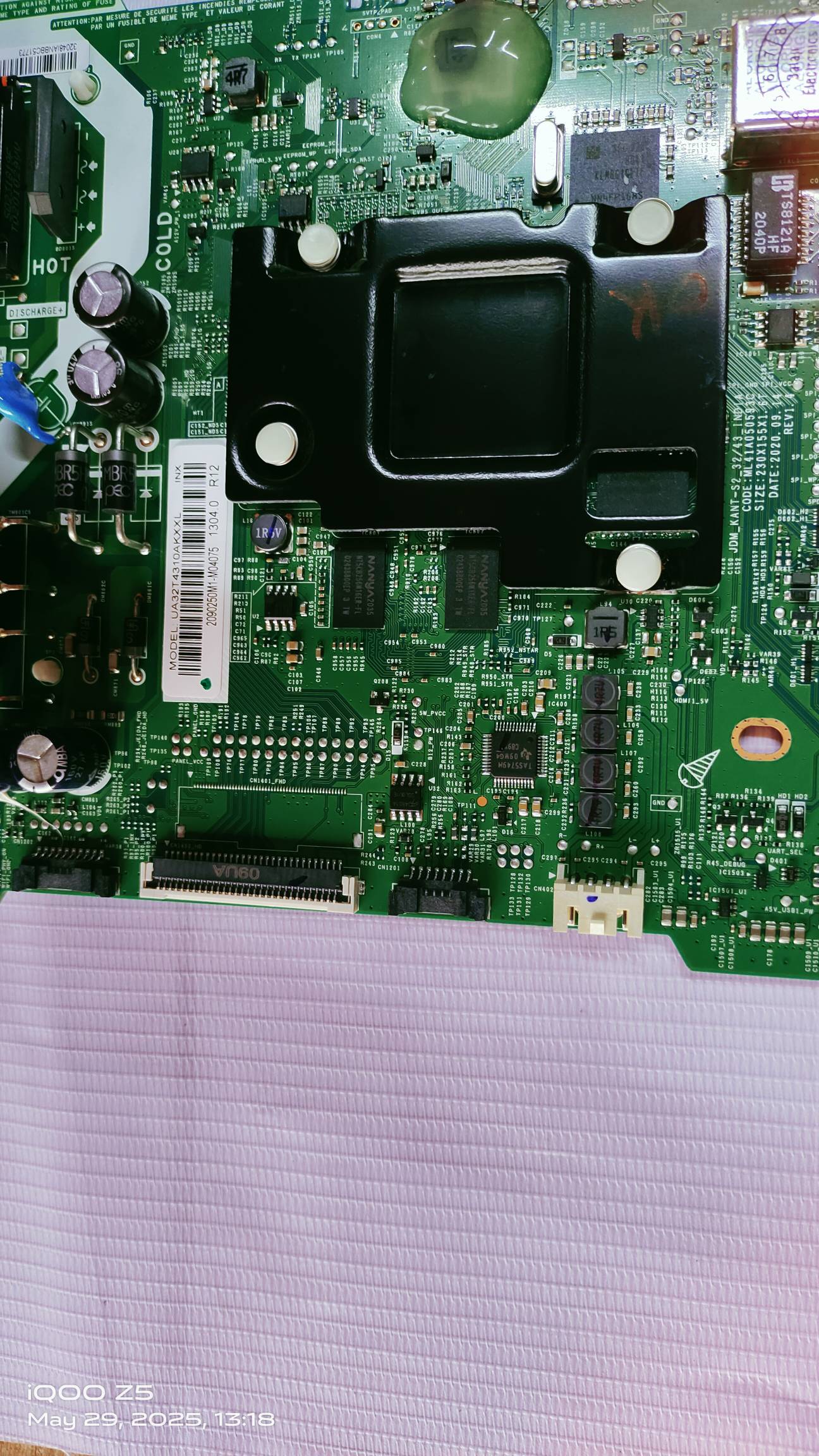 Samsung UA32T4310AKXXL , UA32T4340AKXXL ,UA32Y4350AKXXL Android Main Board, Mother Board #WB03 image 3