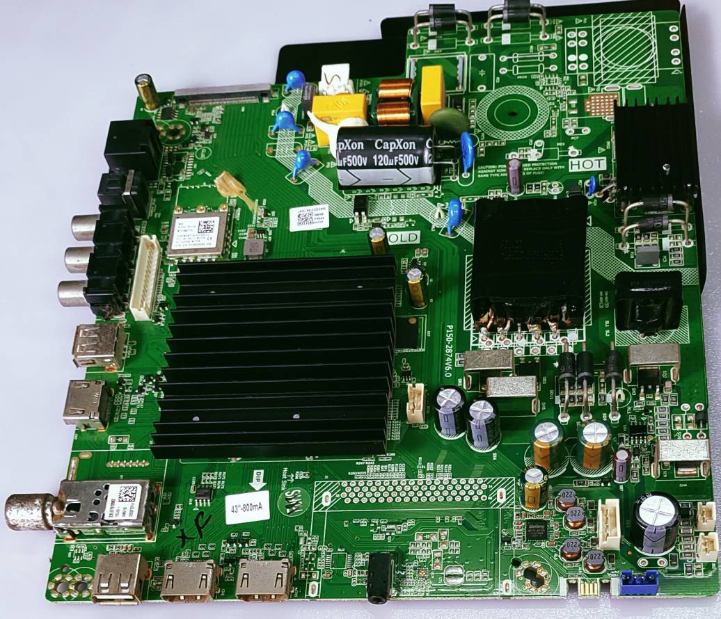 HYUNDAI Android Led Tv 43UHYW115 Mother Board, HYUNDAI Android Led Tv 43UHYW115 Main  Board, HYUNDAI Android Led Tv 43UHYW115 Main PCB Board, HYUNDAI Android Led Tv 43UHYW115 Combo Board,  image 2