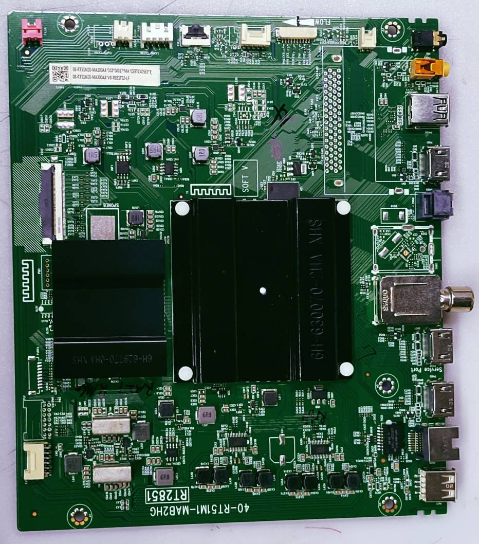 TCL / IFFALCON 4K New Android Mother Board Model No. 55C815 Board Number. 40-RT51M1-MAB2HG (RT2851) Main PCB Board, #wb56 image 6