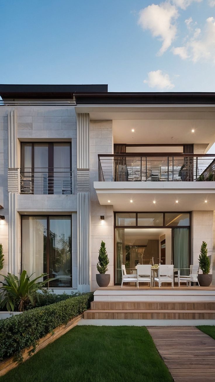 Elegant Villa Exterior Designs – Classic Style Meets Modern Comfort image 3