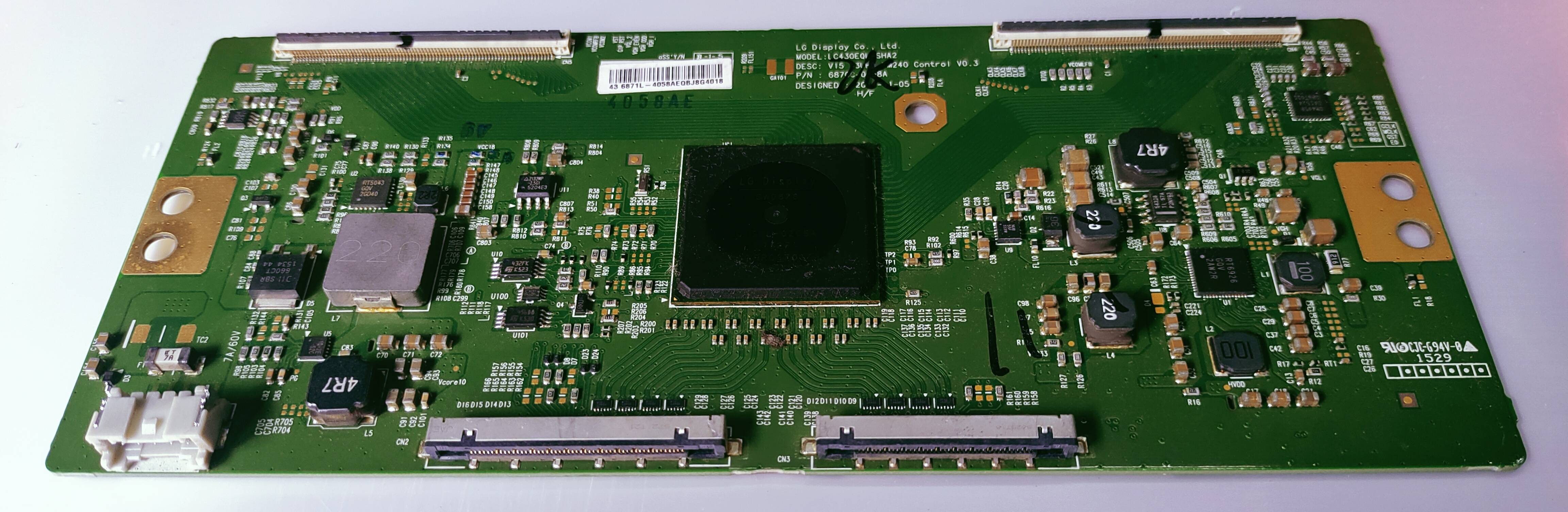 SONY 43X8500C LED TV TCON PART NUMBER.P/N.68700-0568A image 5