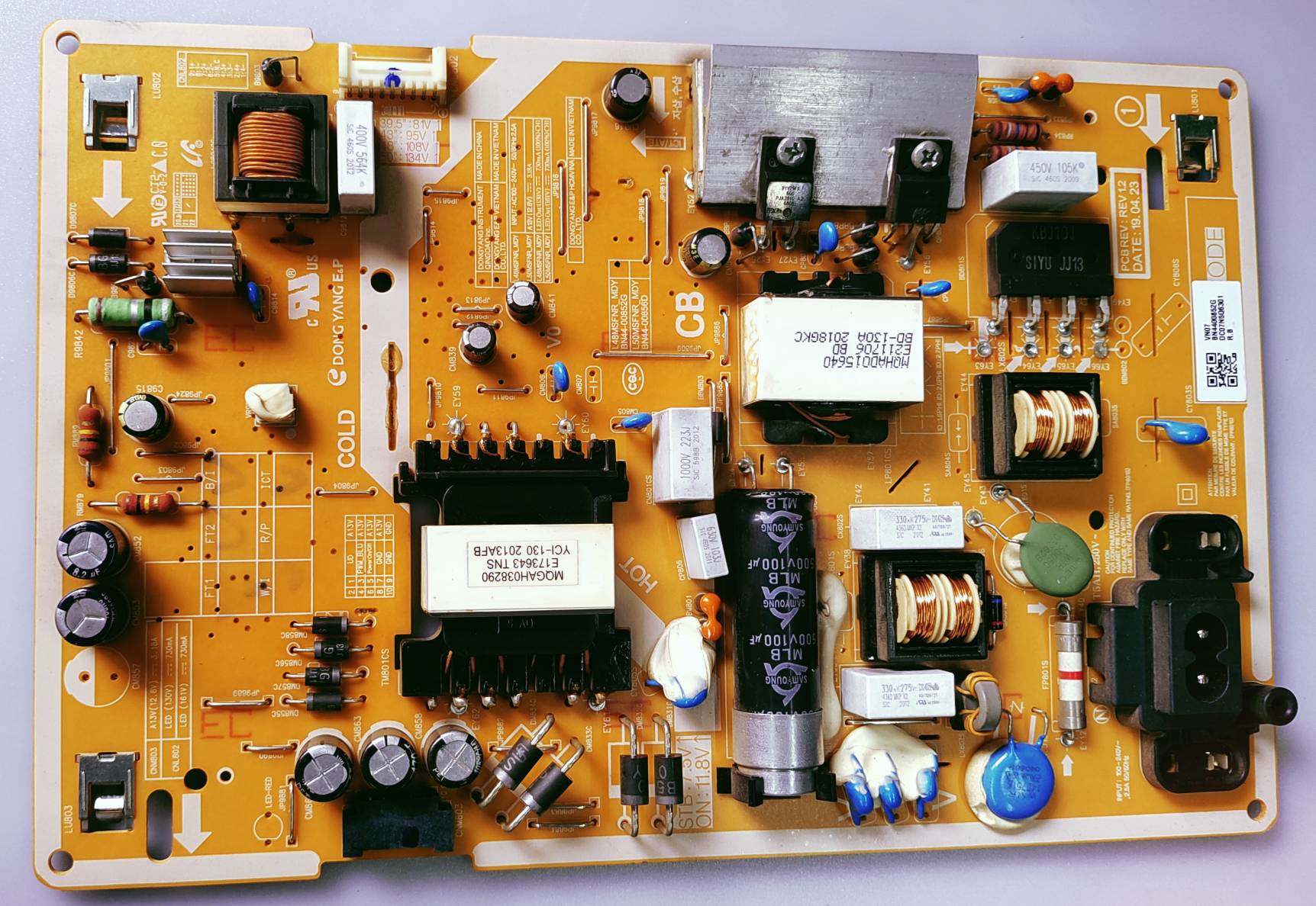 SAMSUNG UA43T577OAUBXL Power Supply Board, SMPS Board, #wb42 image 5