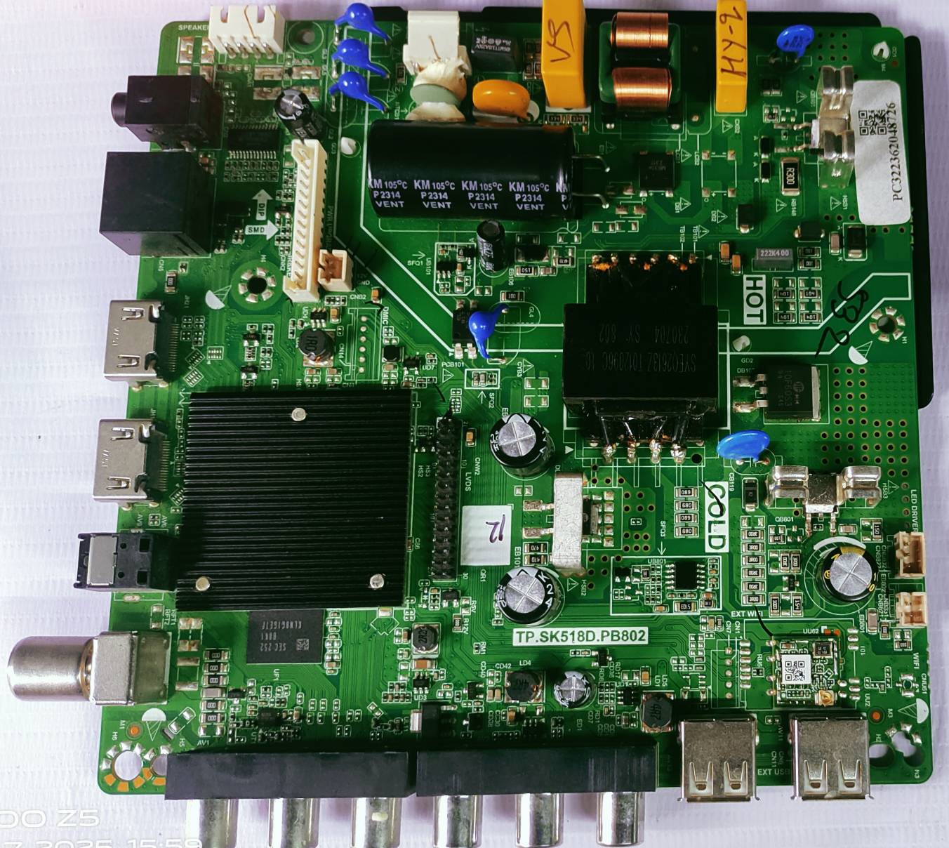 HYUNDAI LED TV" 32SBP18 Mother Board #wb 36 image 4