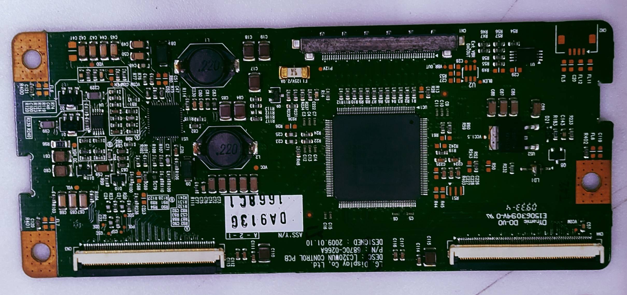 LG 32LG80FR LED TV FHD TCON PART NO.LC320WUN CONTR0L PCB (6870C-0266A image 5